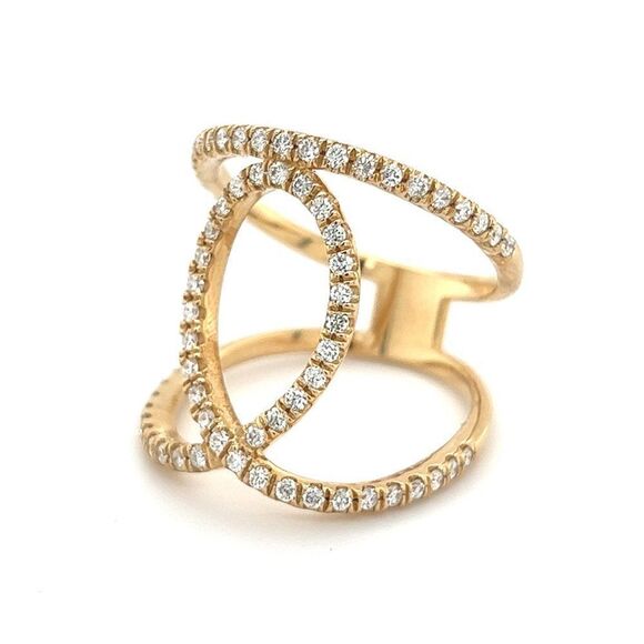 Diamond Ring Size 9.25 14k Gold 0.85 TCW 7.02 Grams Certified $5,950 215418 - Picture 9 of 12